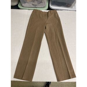 TALBOTS pants size 0P stretch brown dress slacks office quality